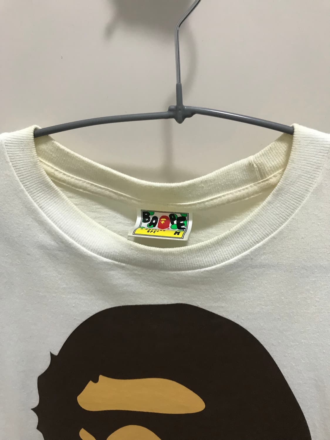 베이프 반팔 화이트 M 상품이미지2