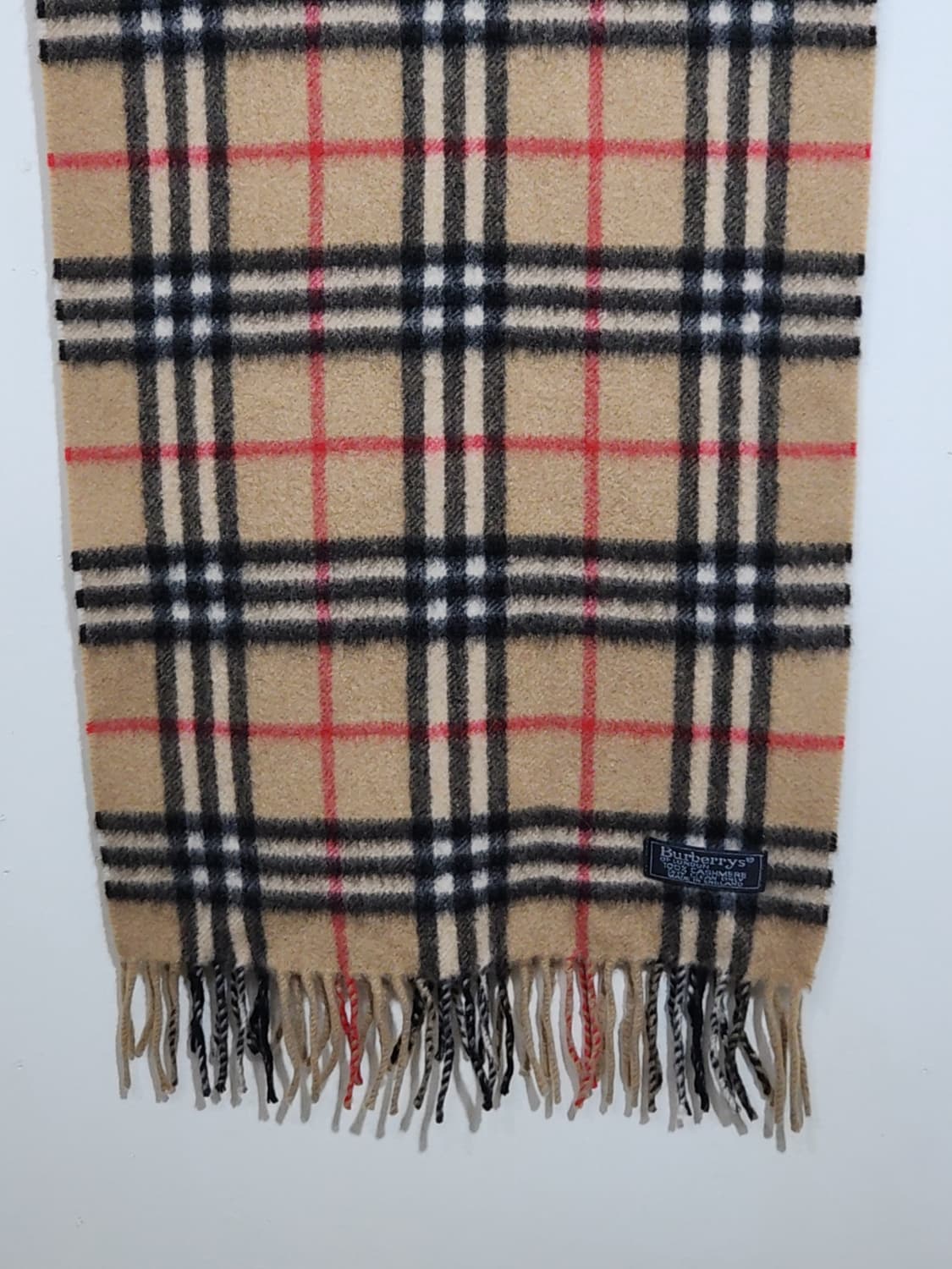 (정품) 버버리 캐시미어 머플러 노바체크 목도리 베이지  상품이미지4