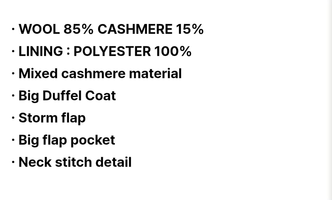 Kolor 24aw 더플코트 duffel coat 꼼데 네이비 3사이즈 상품이미지5