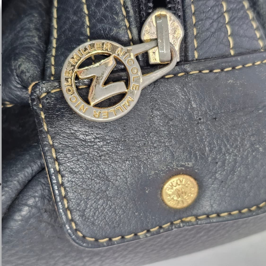 Nicole 니콜밀러 블랙 가죽 토트백 상품이미지8