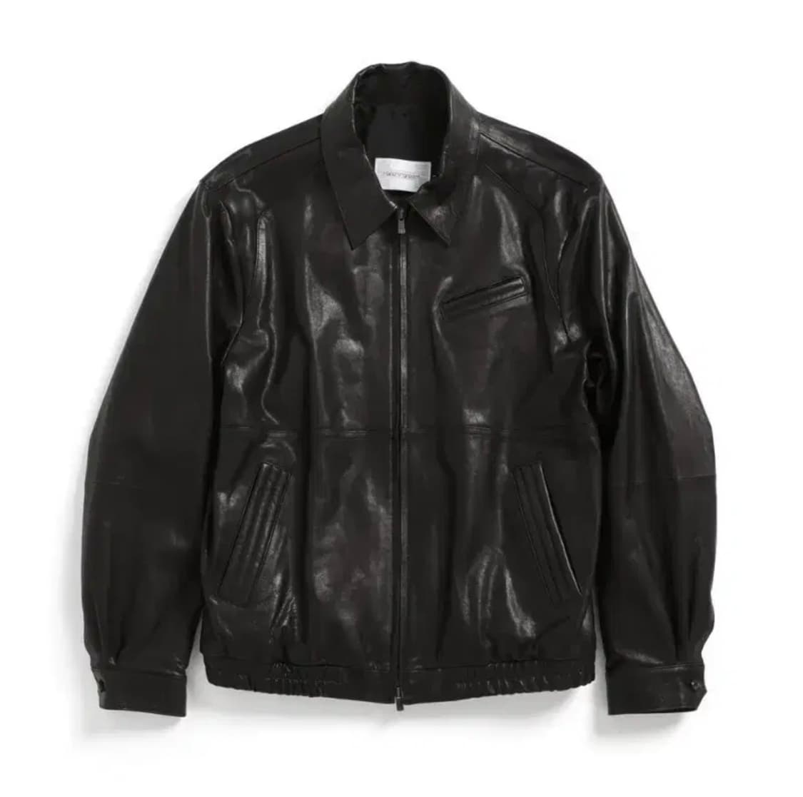 해칭룸 스티치 볼륨 레더 자켓 3사이즈 상품이미지1