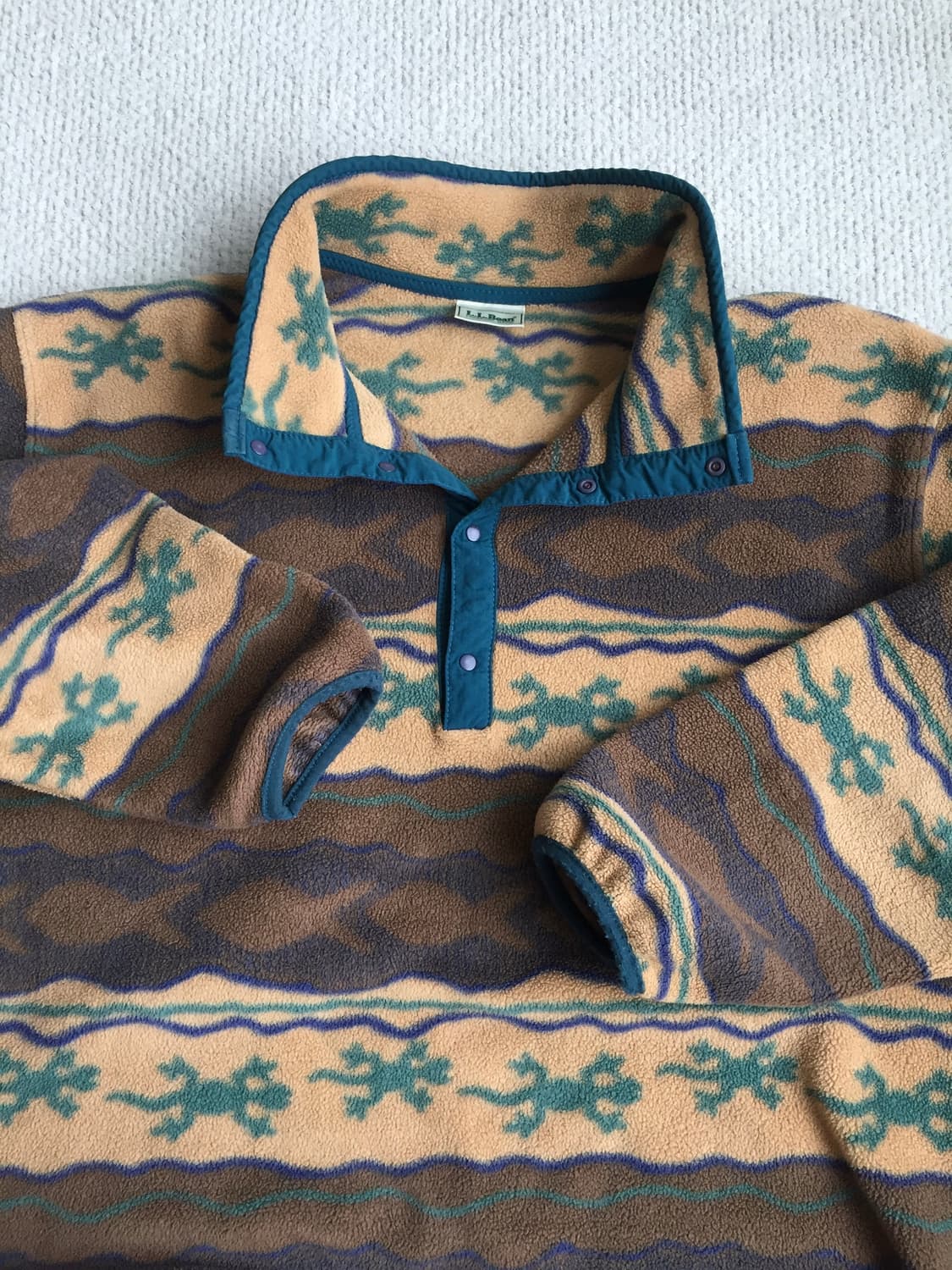 LLbean 미제 플리스 스냅티 상품이미지3