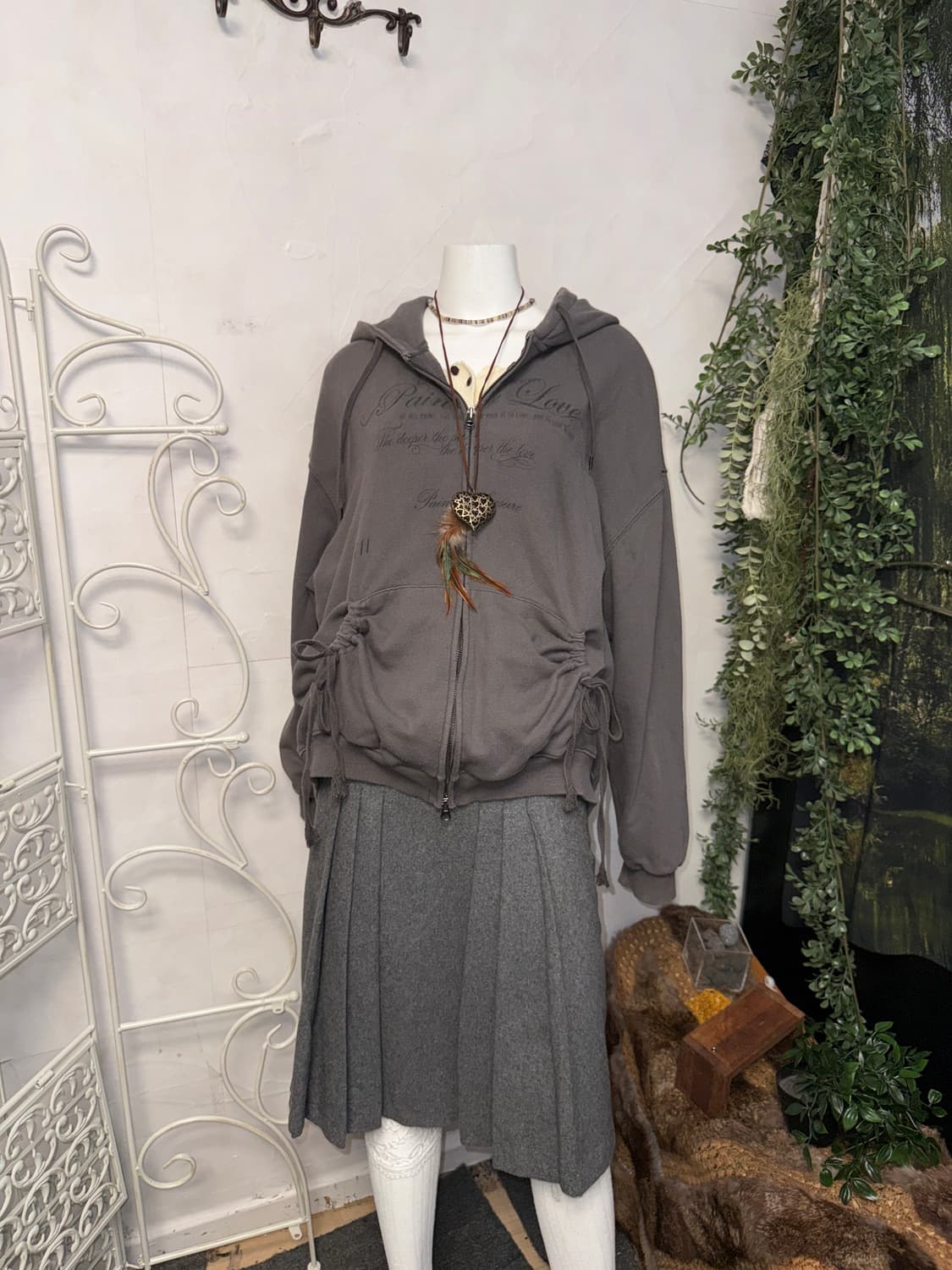 PAIN OR PLEASURE fog 2way hood zip-up 상품이미지6