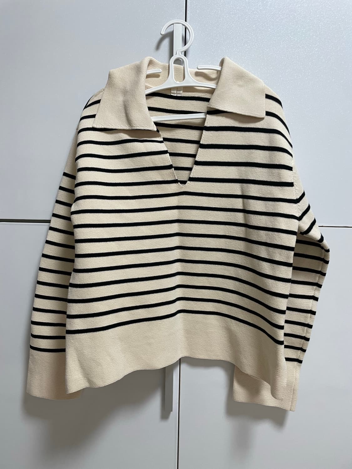 아르켓 스트라이츠 코튼 점퍼 니트 스몰 상품이미지1