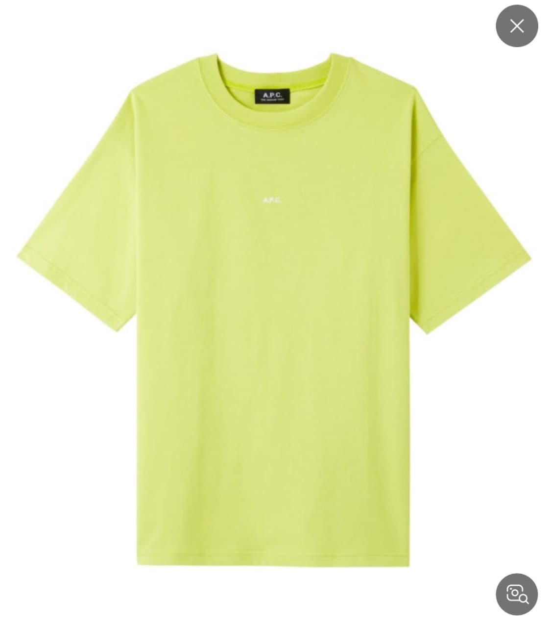A.P.C. 라임 티셔츠 XL 상품이미지1