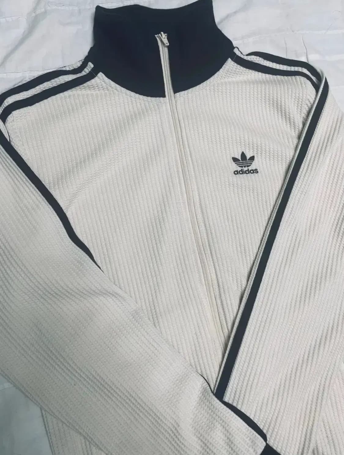 S/아디다스 와플져지 아이보리 니트져지 져지 판매 상품이미지1