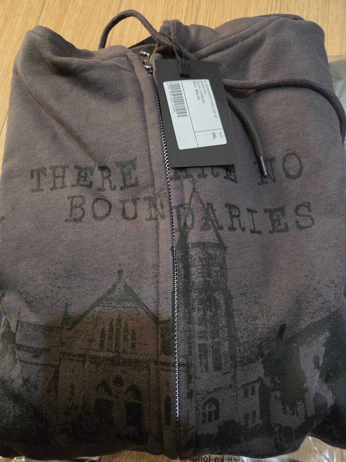 카네이테이 후드집업 차콜 새상품 XL 상품이미지2