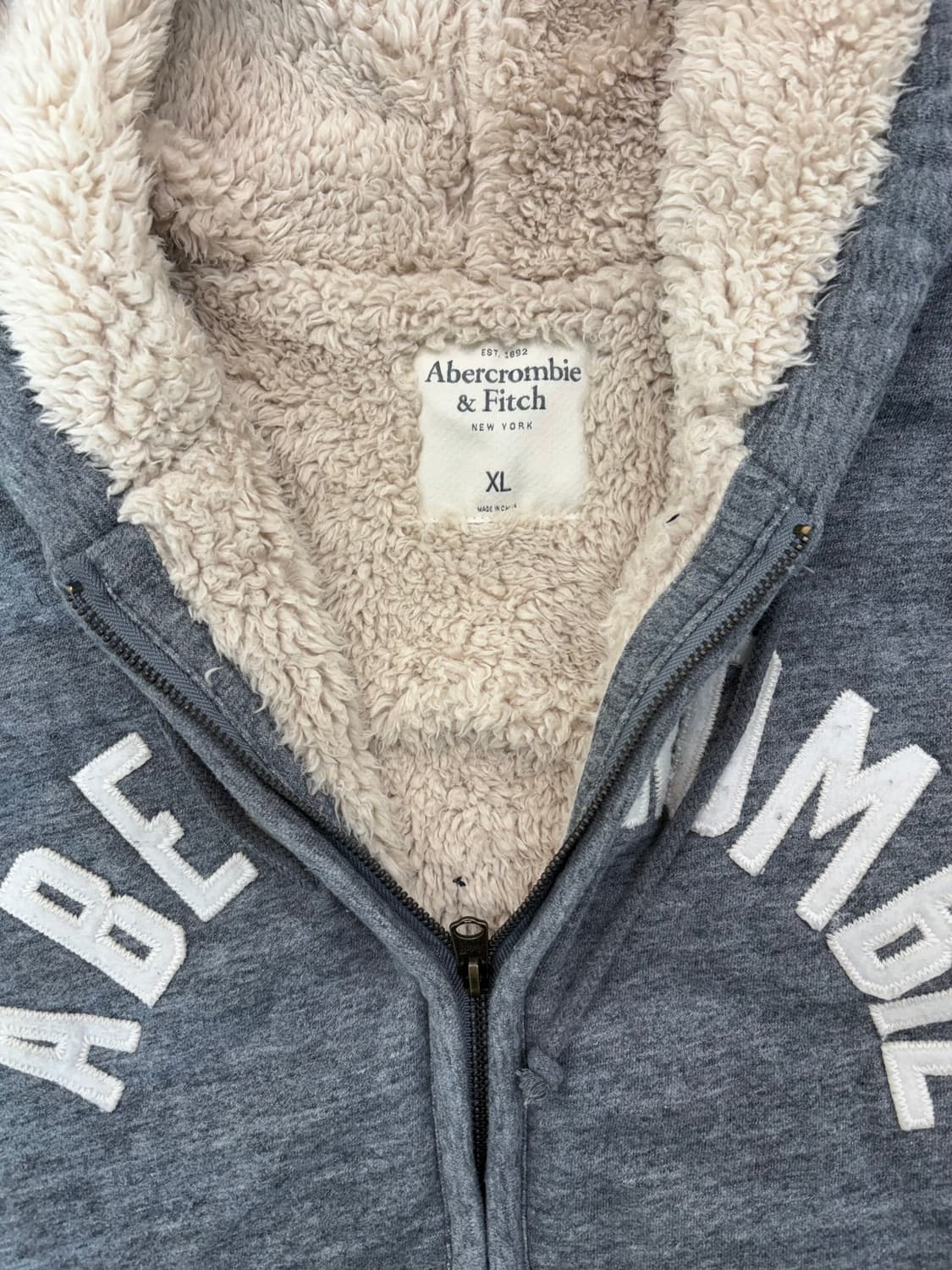 아베크롬비 울프죠 후드집업 그레이 상품이미지5