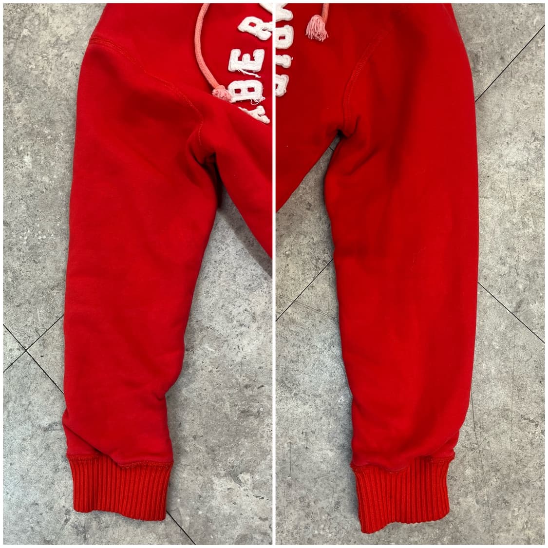 아베크롬비 양털 후드집업 레드 M #csz3319 상품이미지7