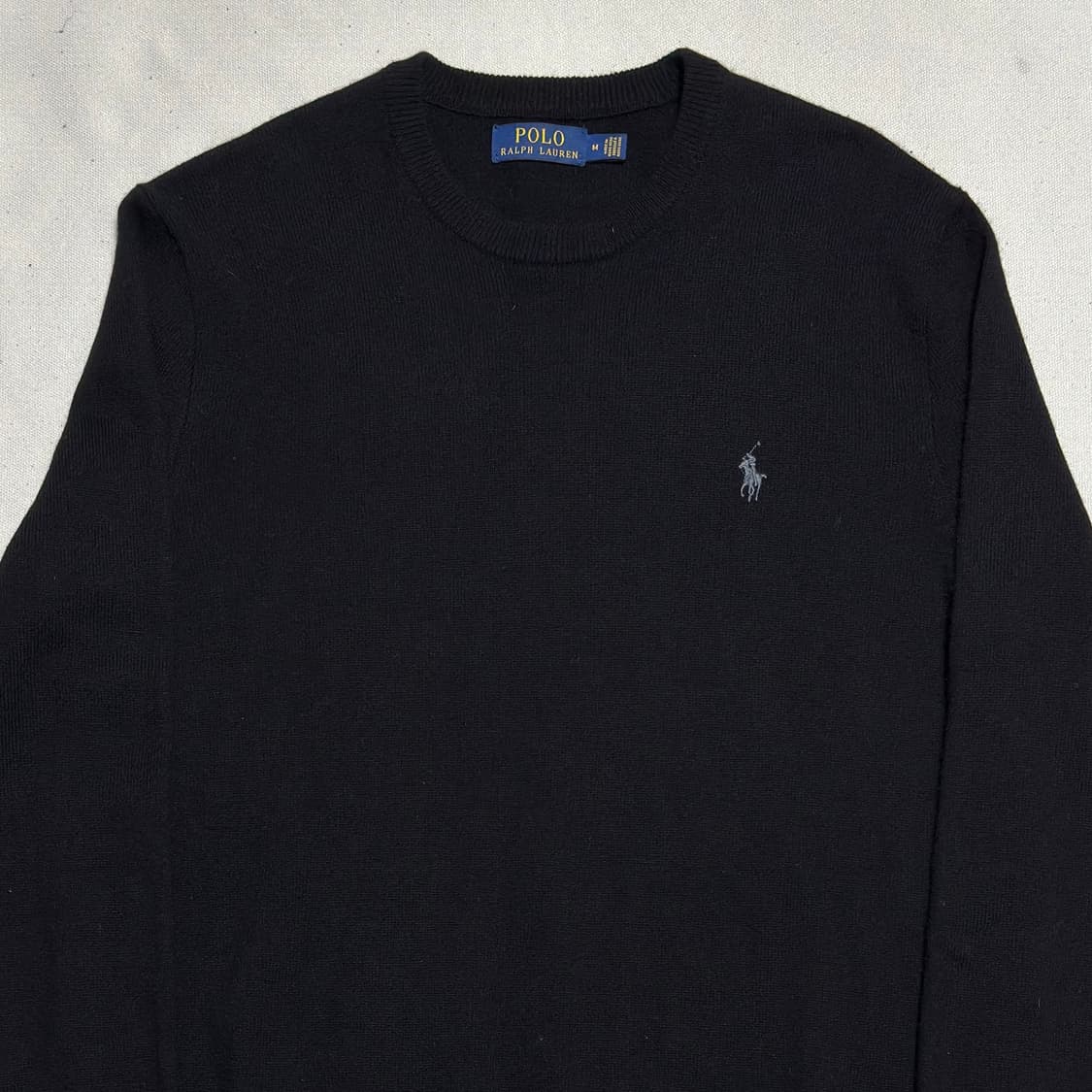 M 폴로랄프로렌 블랙 메리노 울 니트 상품이미지1