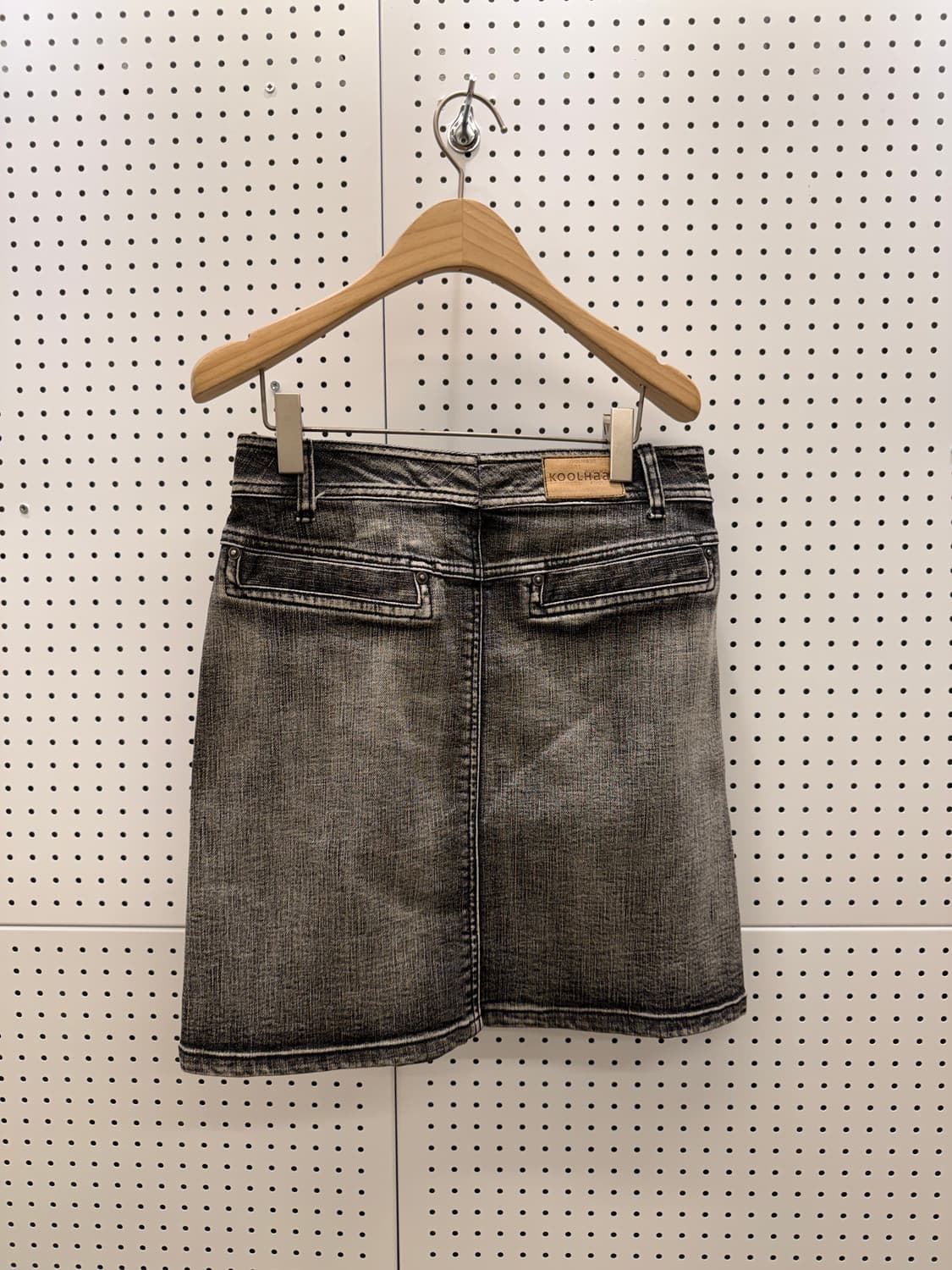 빈티지 워시드 데님 미디스커트 U987 상품이미지4