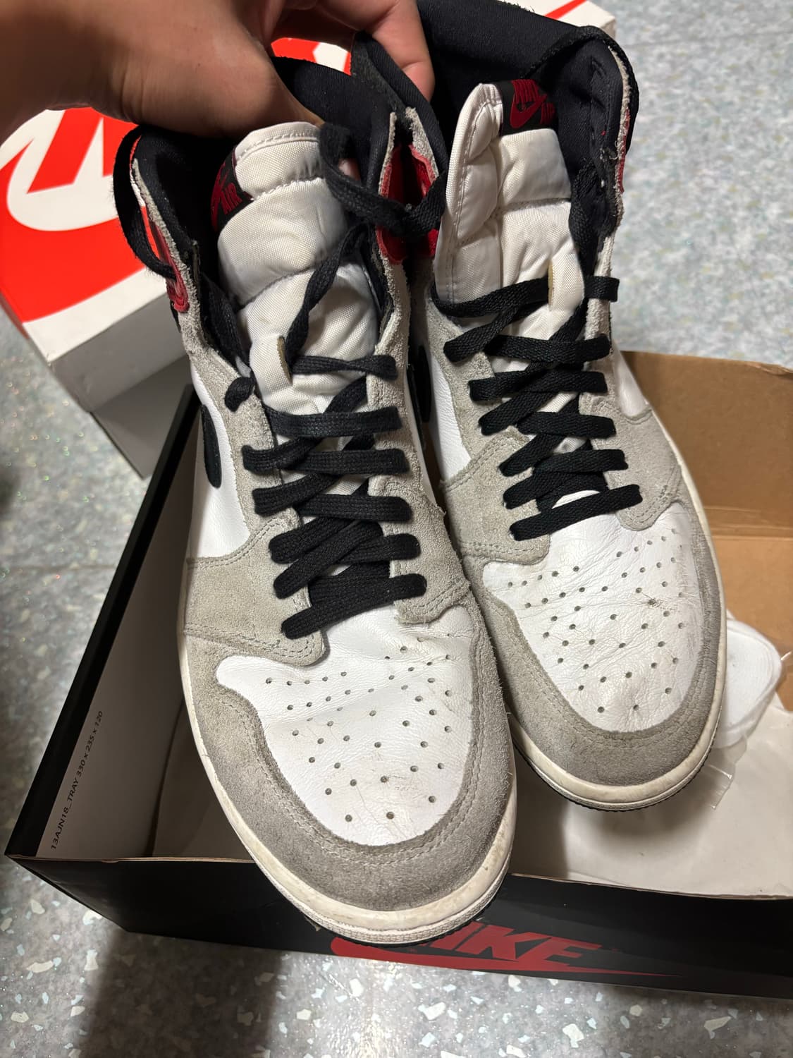 나이키 에어 조던 1 하이 OG 스모크 그레이 상품이미지4