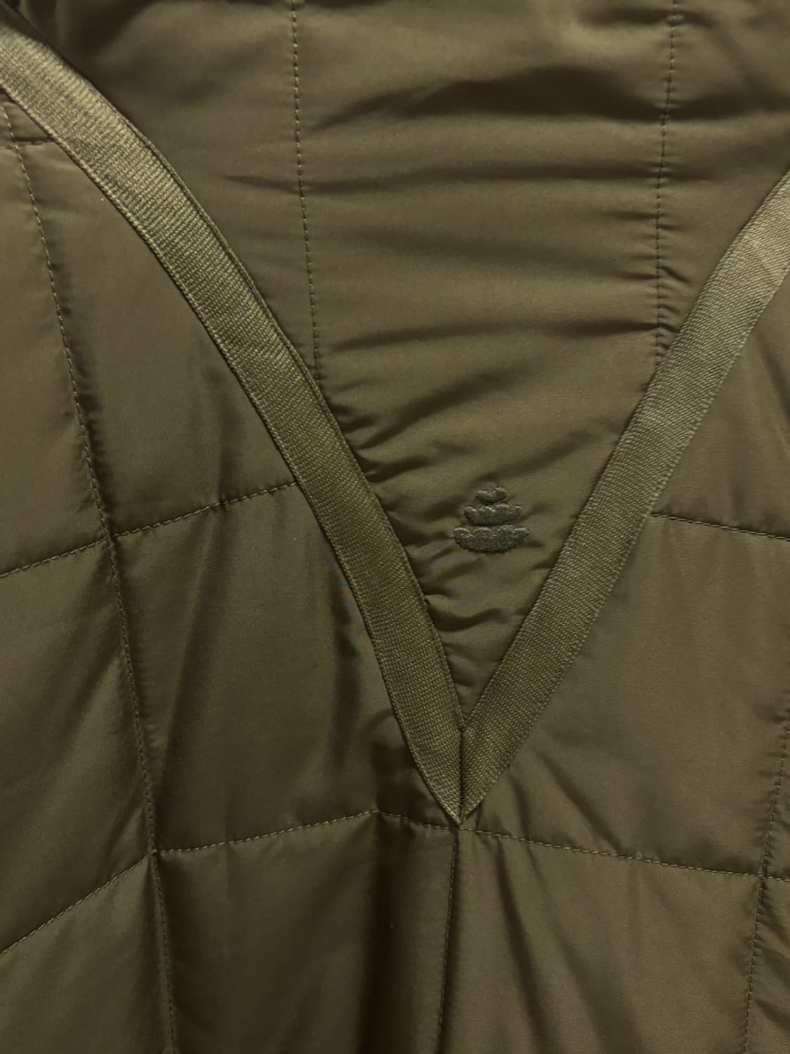 드니벨 2way 하이네크 숏패딩 - 카키, L 상품이미지6