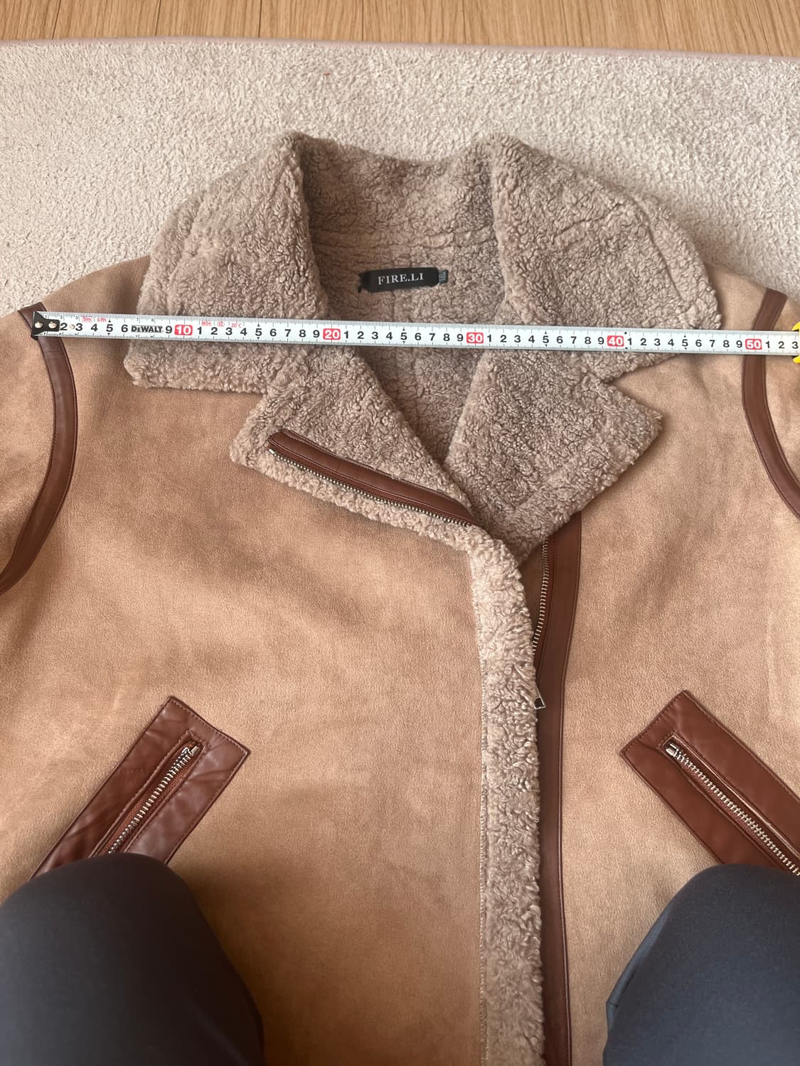 JPN-브라운 스웨이드 무스탕 자켓 상품이미지9