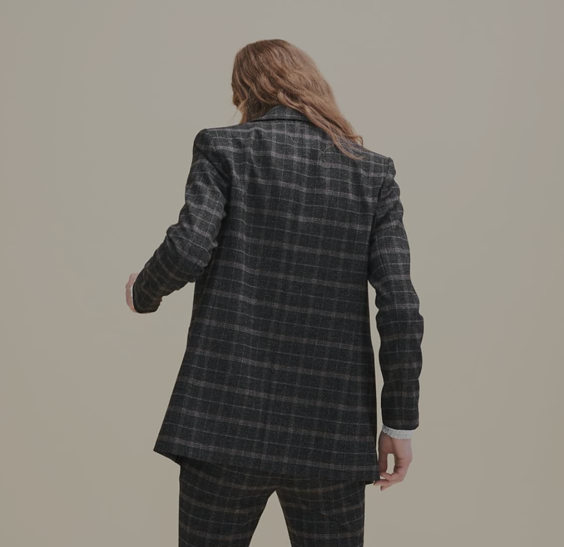 마쥬 간절기 체크 자켓 36사이즈 상품이미지2