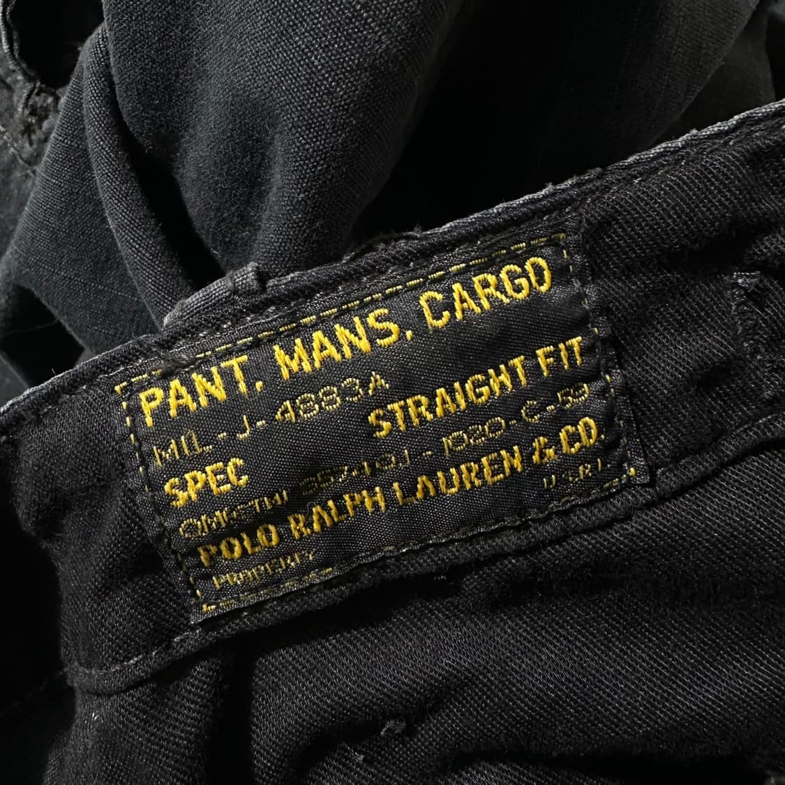 폴로 랄프로렌 립스탑 카고 팬츠 블랙 상품이미지5