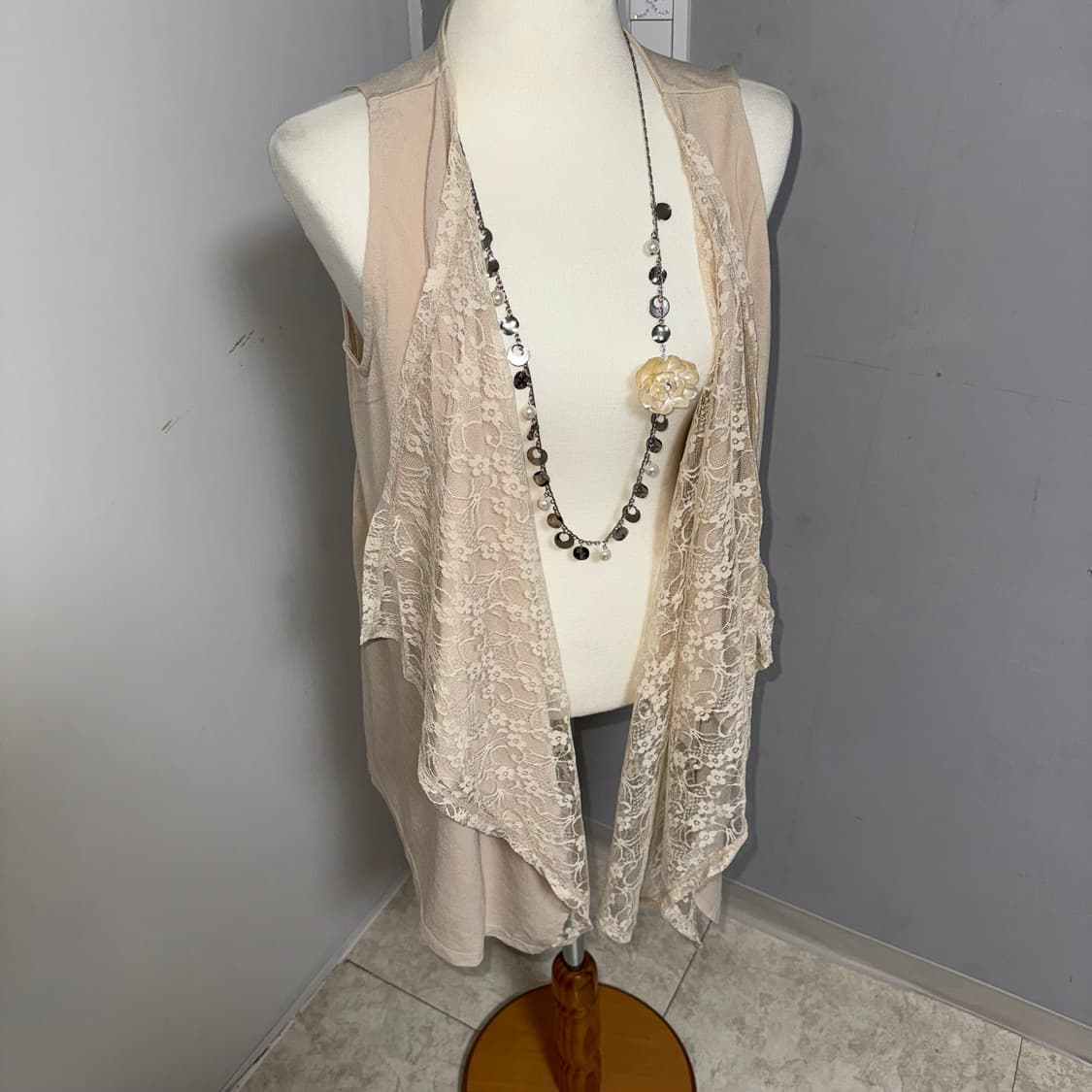 레이스 조끼 모리걸  상품이미지1