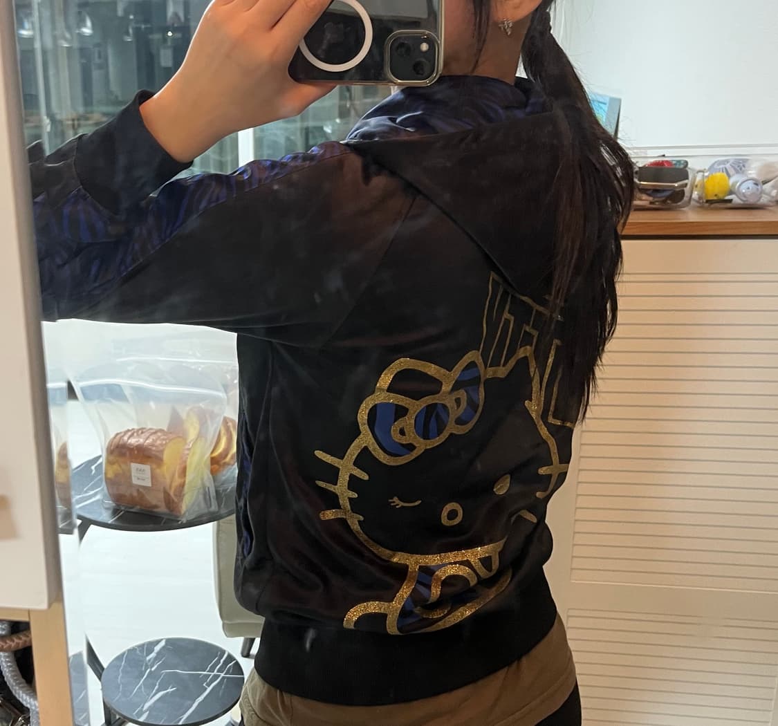 헬로키티 지브라 갸루 후드집업 상품이미지6