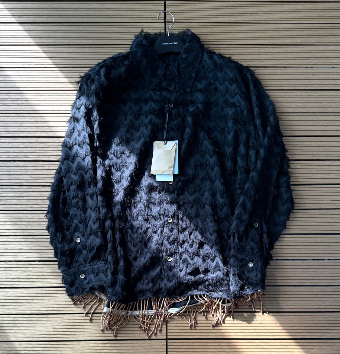 앤더슨벨 버드 롱 샤기 셔츠 상품이미지1