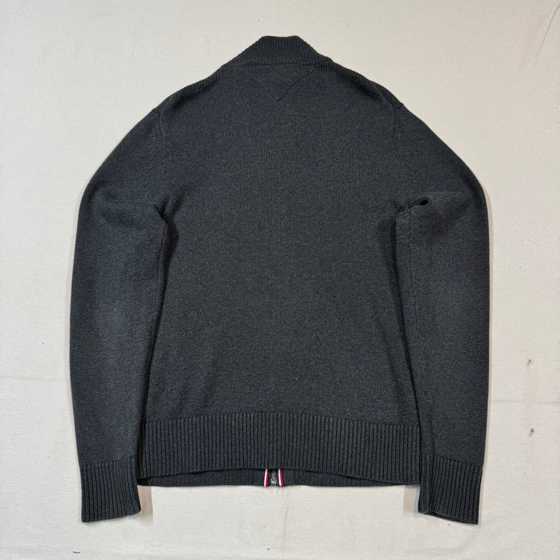 XL) 타미힐피거 프리미엄코튼 니트 집업 차콜 그레이 상품이미지7