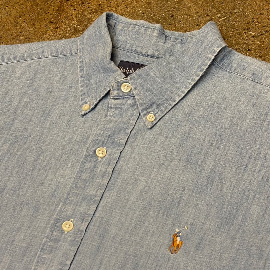 00s 미국 빈티지 폴로랄프로렌 헤지 청남방 데님셔츠 청셔츠 상품이미지4