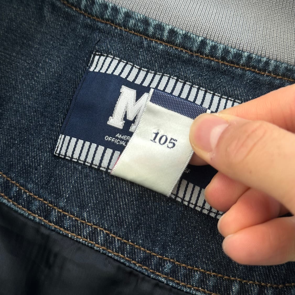 MLB 00s 양키즈 베이스볼 데님 자켓 105 상품이미지4
