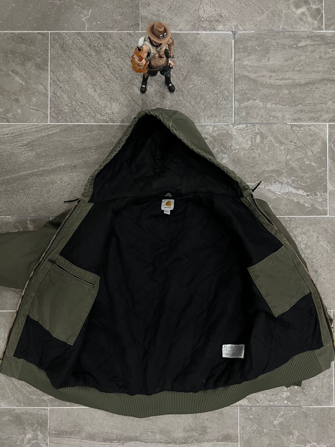 (L) 칼하트 덕 액티브 후드자켓 J130 ARG 아미그린 상품이미지3