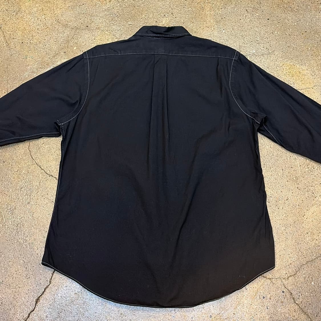 새상품급 00s 미국 빈티지 폴로랄프로렌 긴팔 검정 블랙셔츠 상품이미지6