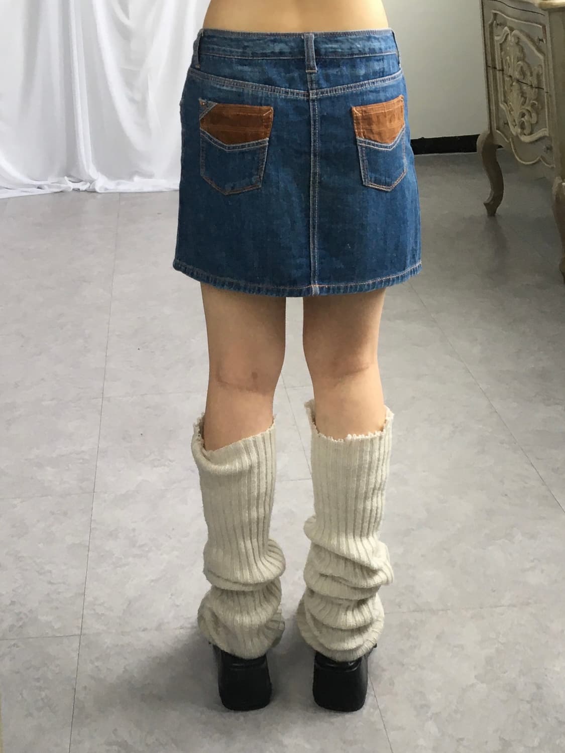 Pocket point denim skirt 상품이미지7