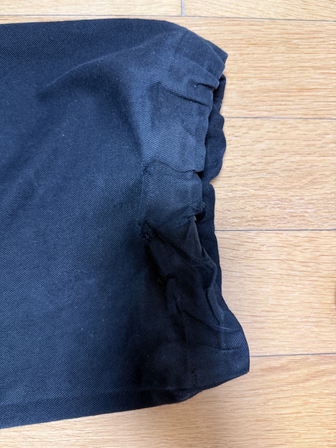 탄산마그네슘 77 아플리케 팬츠 블랙 바지 상품이미지4