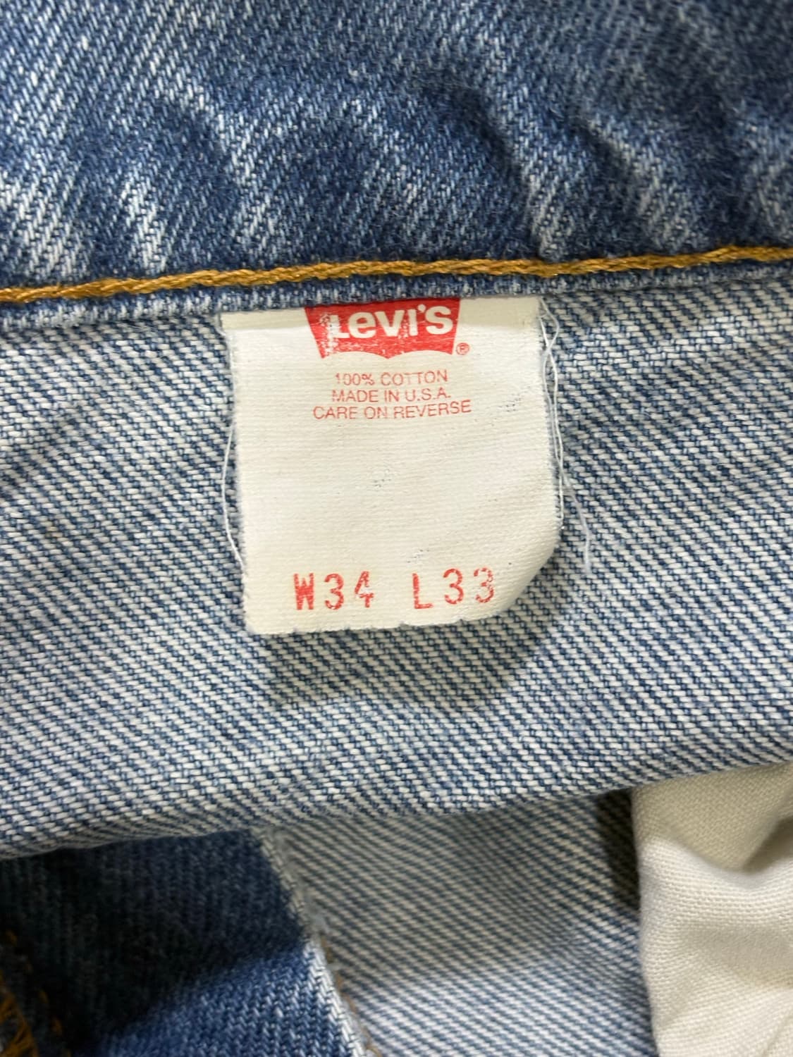 90s Levi’s usa 517 오렌지탭 플레어 데님 연청 상품이미지9
