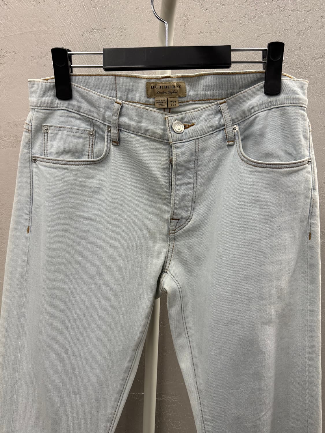 버버리 정품 남성 연청 청바지 W30 L32 상품이미지4