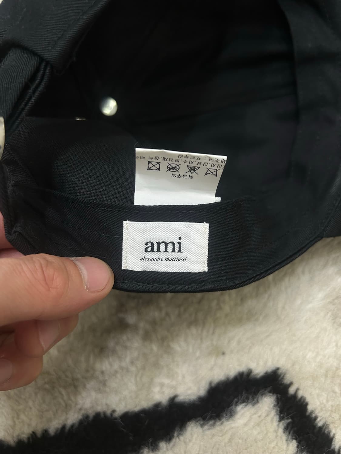 AMI 아미 하트로고 볼캡/블랙 상품이미지6