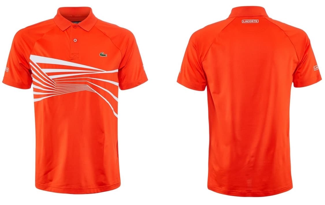 라코스테 노박 조코비치 상의 레드 오렌지 상품이미지4