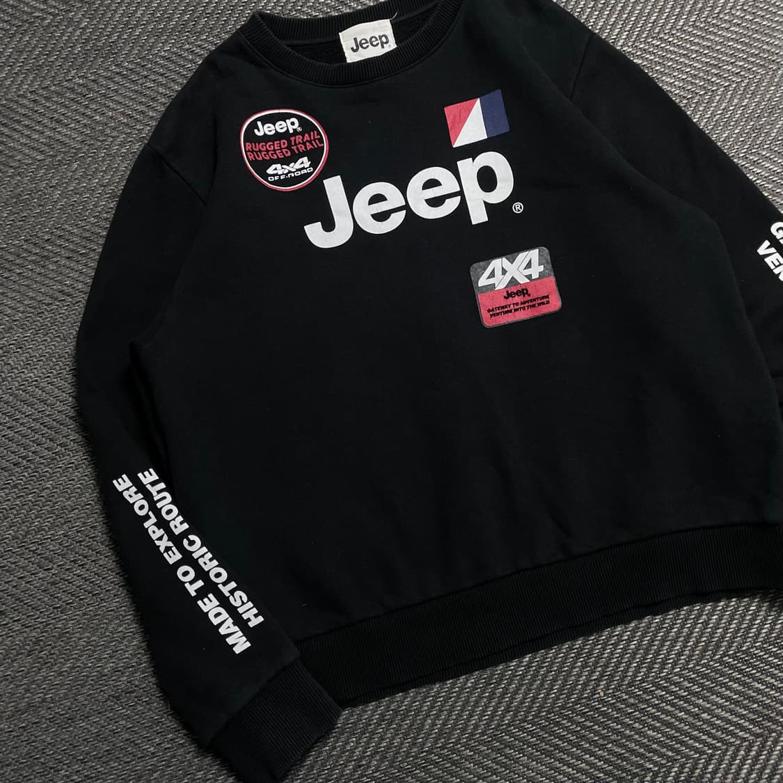 Jeep 4x4 레터링 빅로고 박시핏 맨투맨o 5809 상품이미지2