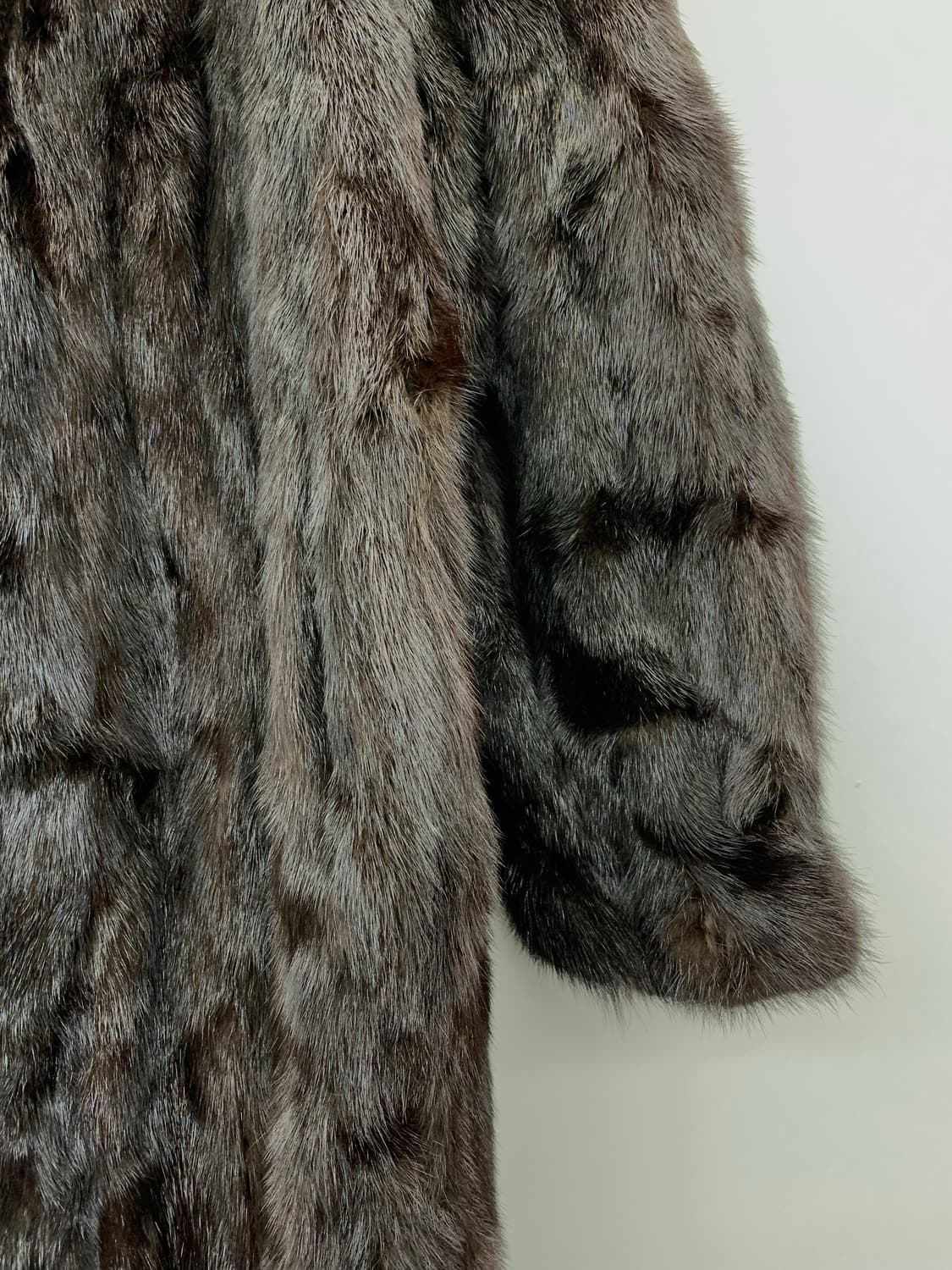 재팬 밍크 다크브라운 롱코트 상품이미지5