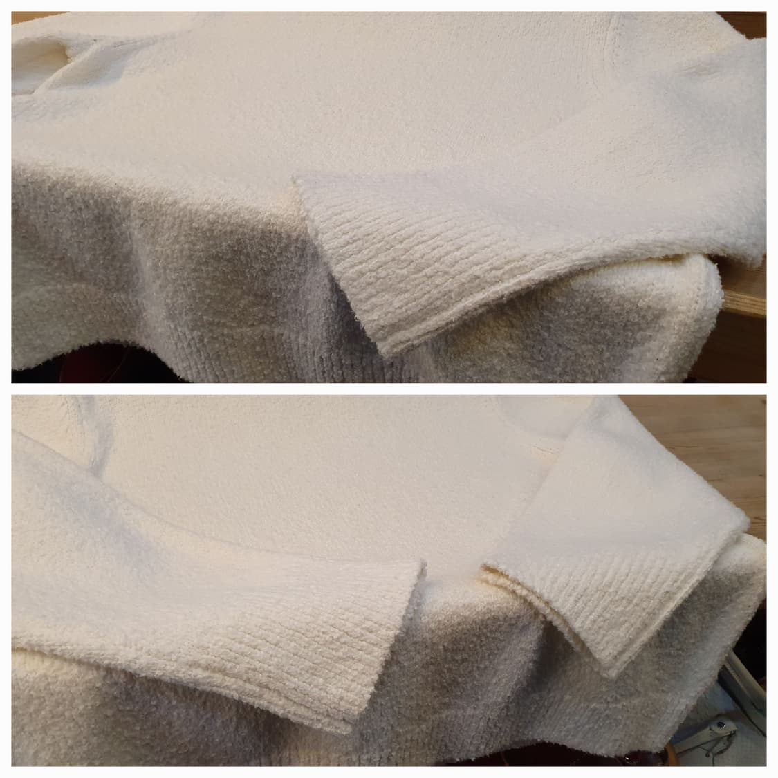 105/88.COS 부클 화이트 니트(공용) 상품이미지5