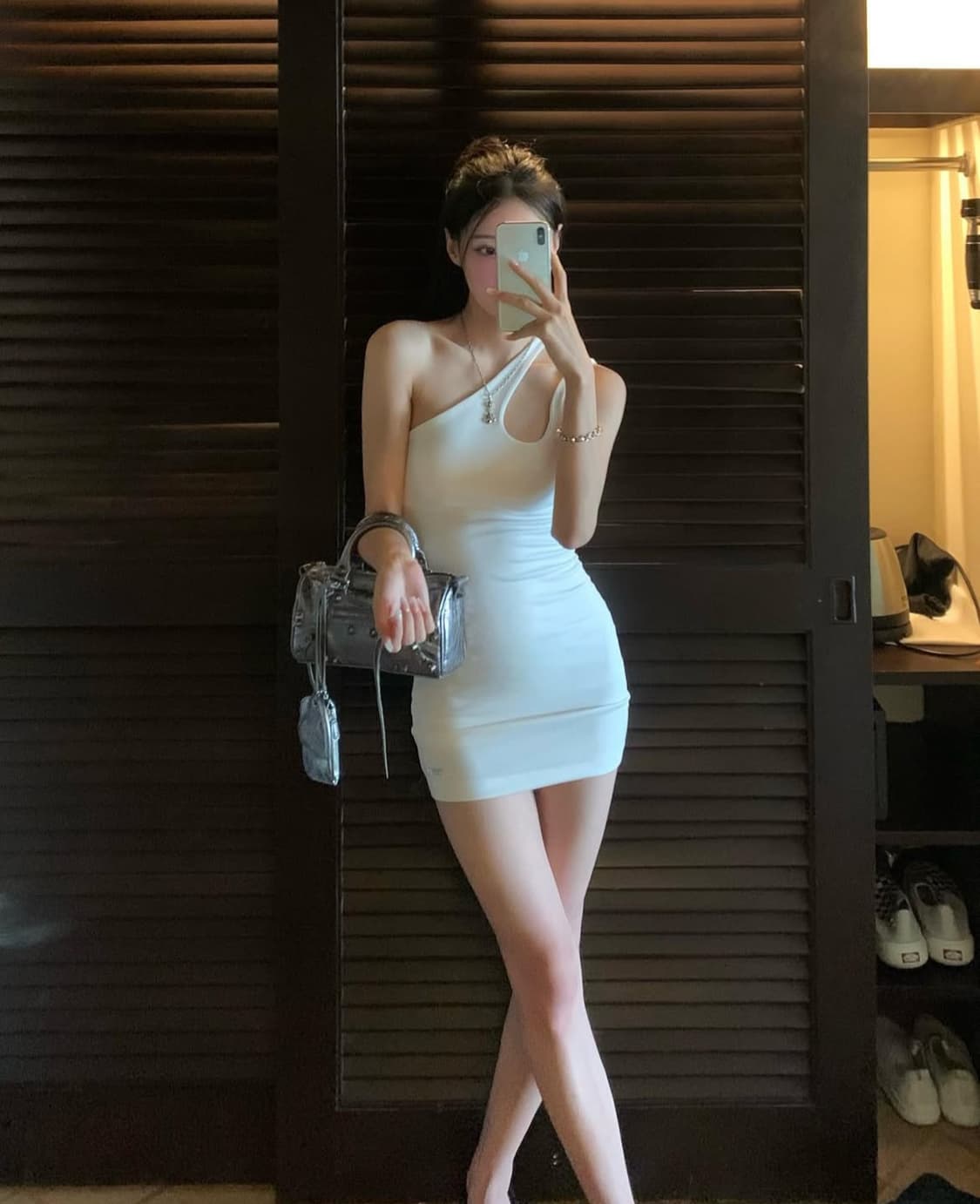 설림원숄더원피스드레스M Sullim one shoulder dress 상품이미지2