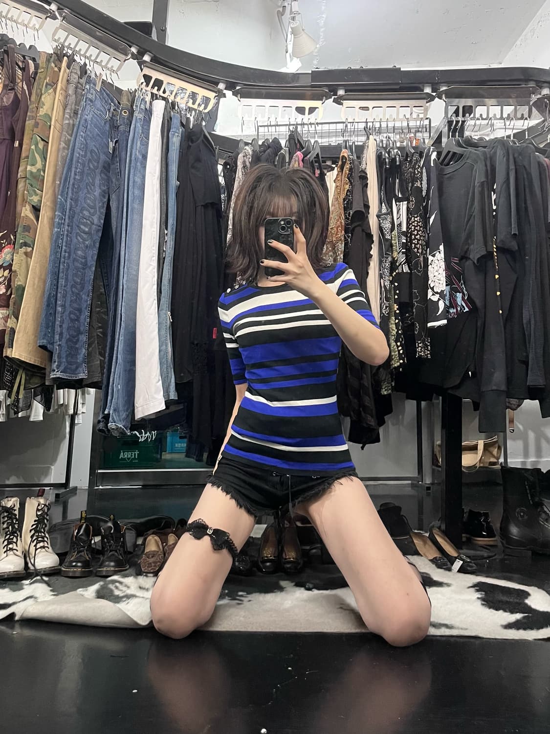폴로 랄프로렌 슬림핏 스트라이프 반팔 상품이미지1