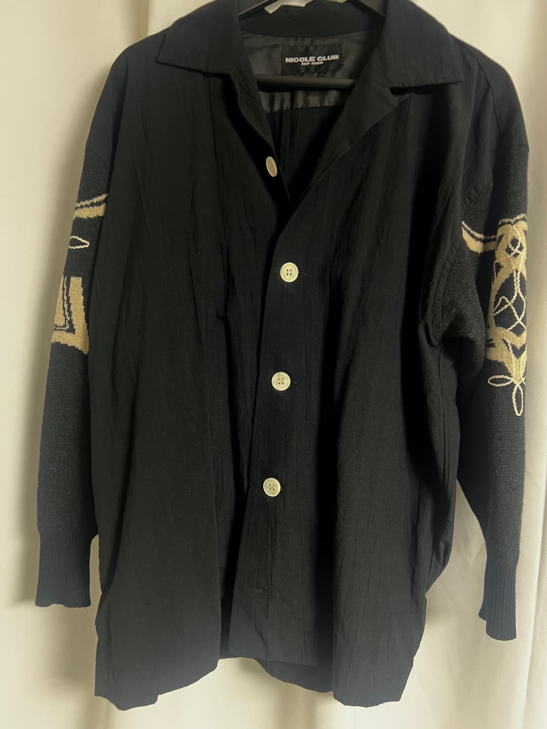 니콜클럽 니트 셔츠 상품이미지1