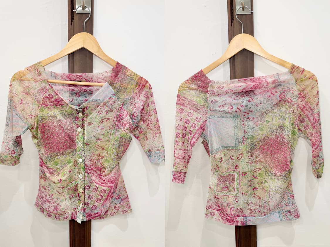 flower mesh blouse 상품이미지5