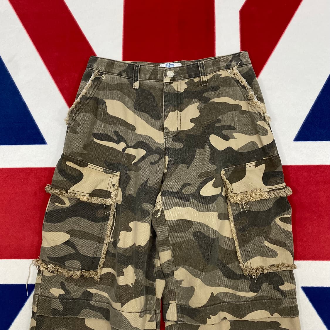 와이드 카모 카고팬츠 M 상품이미지2