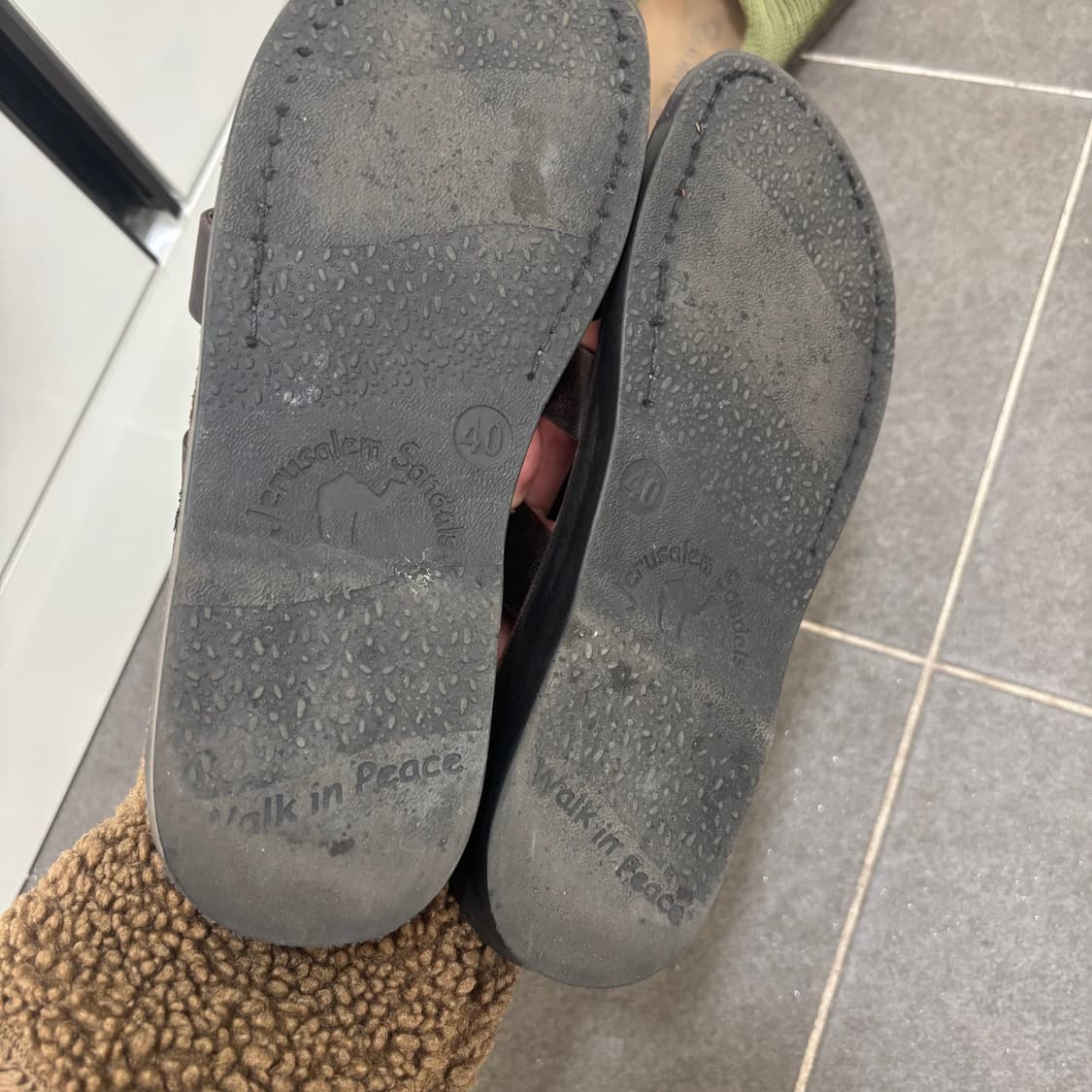 예루살렘 샌들 미카엘 슬라이드 BROWN (250) 상품이미지6