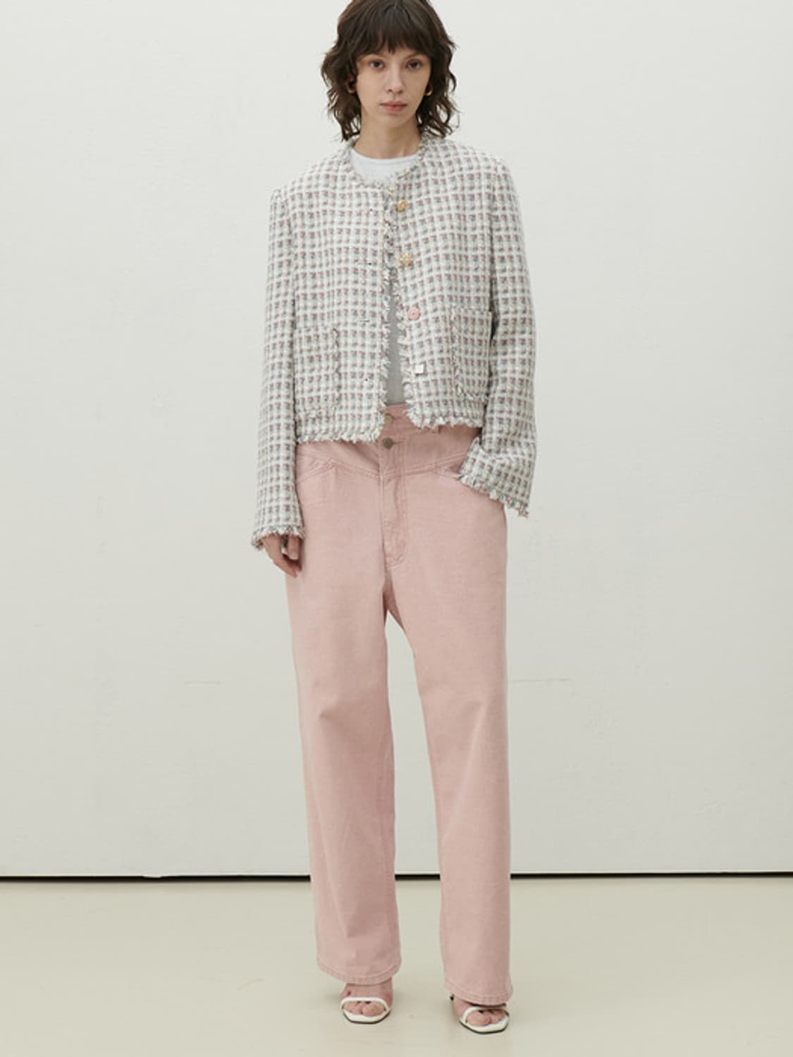 새상품:)모먼 트위드 자켓(채정안,이현이착용) 상품이미지6