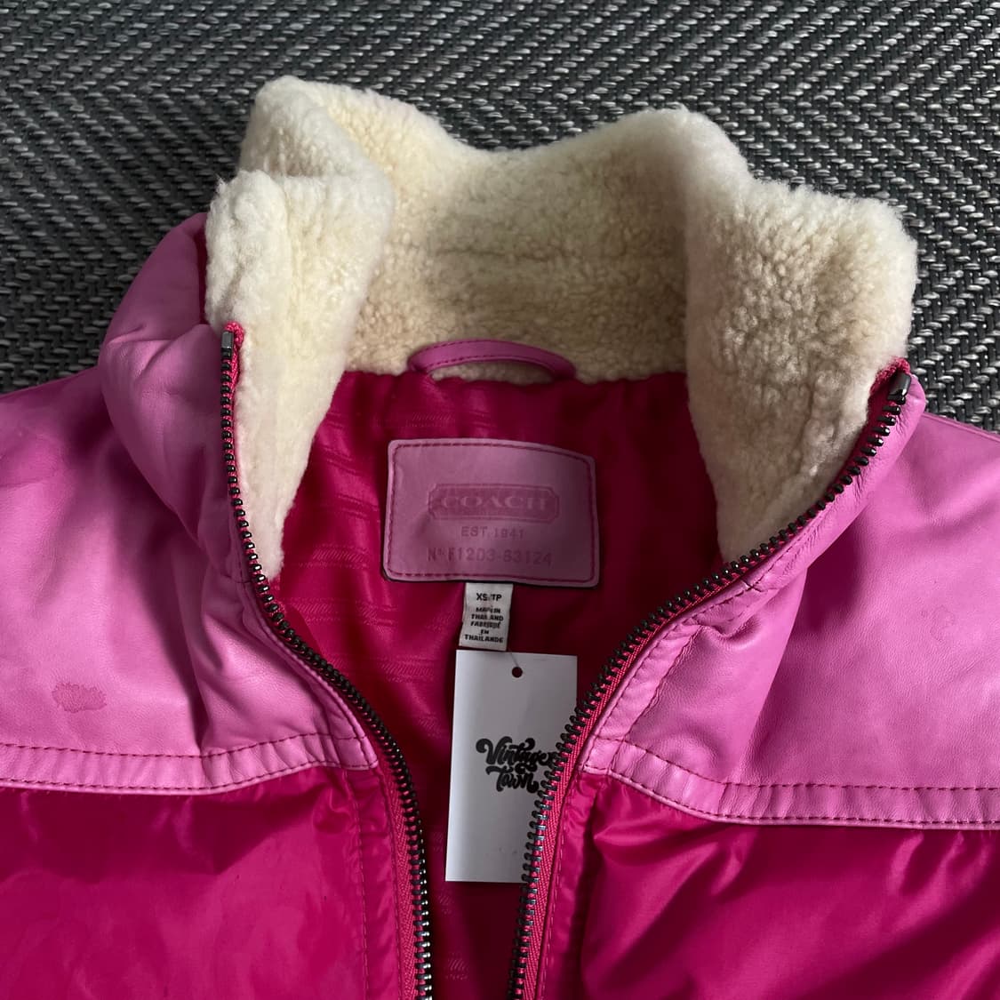 코치 우먼스 쉐르파 크롭 다운 패딩o 3092 상품이미지5