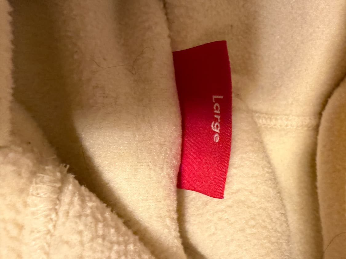 슈프림 폴라택 후드 네츄럴 L 상품이미지4