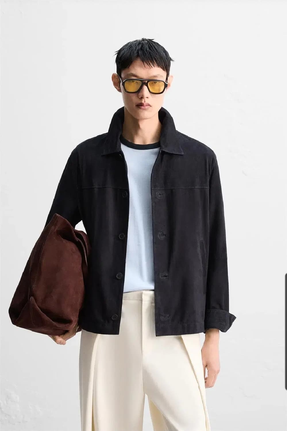 자라 리얼 스웨이드 자켓 S 상품이미지1