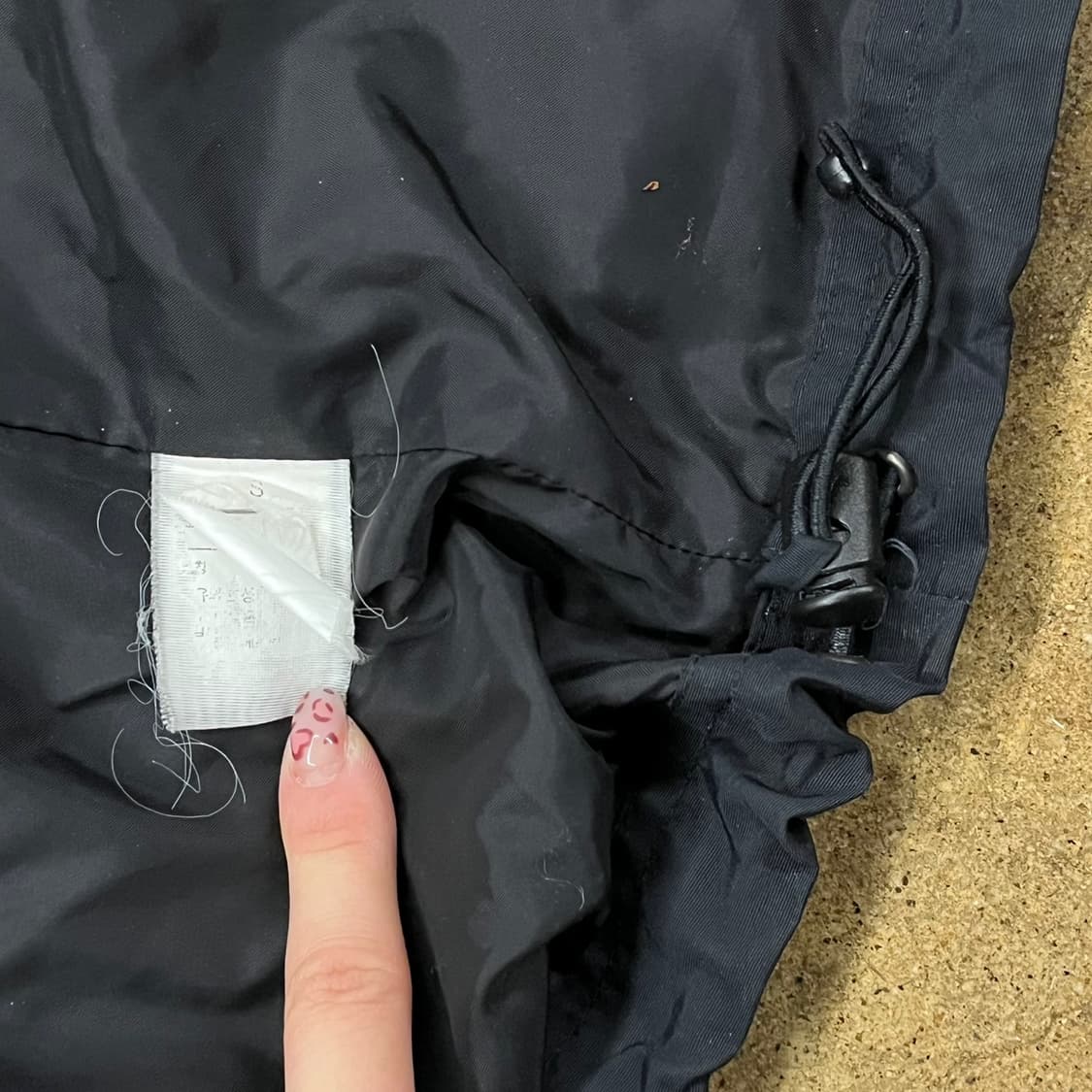 [정품/90] 노스페이스 블랙 바람막이 후드 자켓 b16 상품이미지7