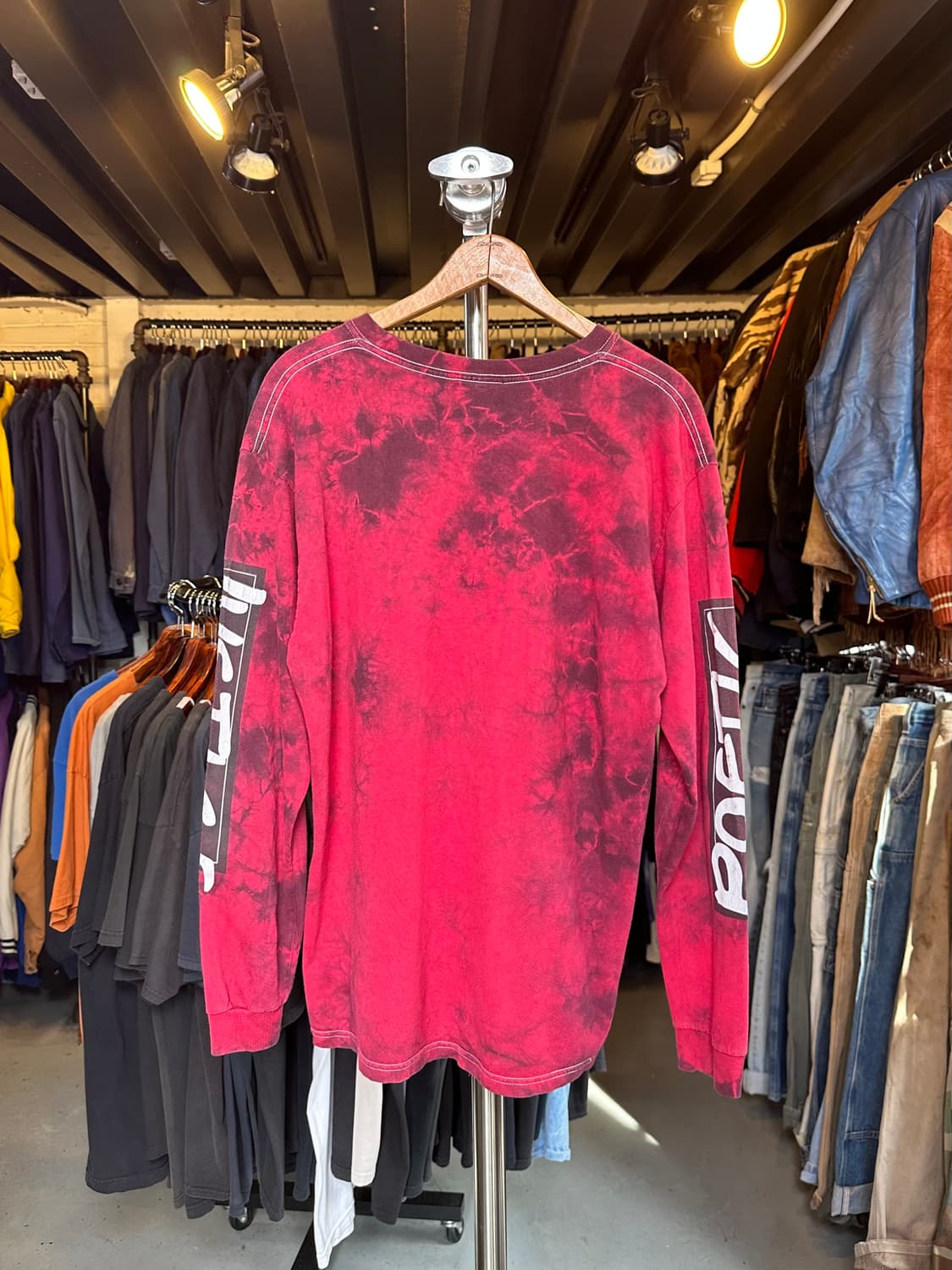 2pac 투팍 래퍼 타이다이 프린팅 롱슬리브 티셔츠 상품이미지2