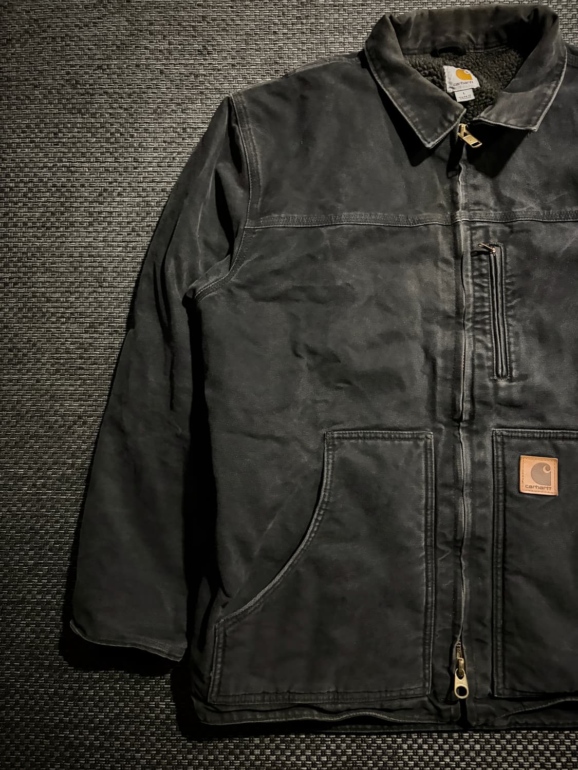 칼하트 리지 코트 C61 BLK L/R 상품이미지2